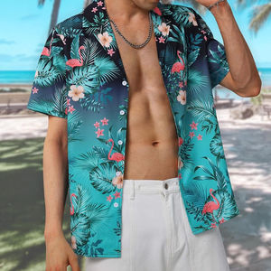 Chemises Hawaïennes pour Hommes les Plus Vendues – Nouvelle Collection Été Plage – Design Personnalisé Tricoté Écologique Respirant OEM - Product Image 4