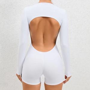 Custom Wholesale <b>Womens</b> Seamless Slimming Bodysuit Shorts Breathable Tummy Control Shapewear High Quality Stretchable Jumpsuit - Product Image 5