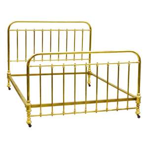 Cadre de lit en laiton de qualité supérieure avec un design décoratif en spirale, structure de soutien solide, idéal pour les chambres à coucher luxueuses et spacieuses - Product Image 3