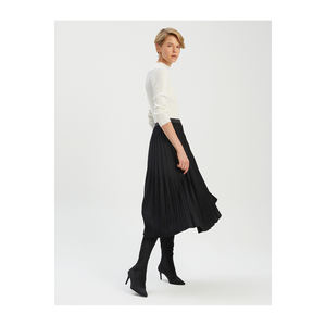 BGN Women's Viscose Blend Pleated <b>Skirt</b> Turkey W24S256 - Product Image 3