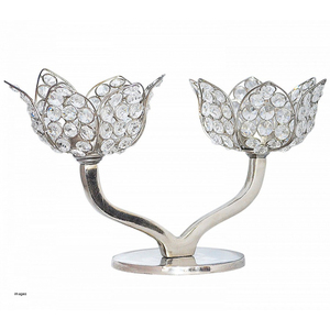 Portavelas votivo de cristal redondo de lujo con acabado dorado perfecto para vajilla de boda y Decoración elegante para el hogar - Product Image 3