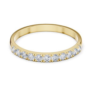 Compra Purecarat Yellow Gold Diamond Eternity Band para mujer - Product Image 1