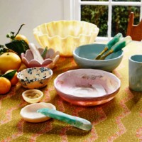 Cuencos de Resina Hechos a Mano, Sostenibles y Pulidos, Aptos para Lavavajillas, Estilo Indio, Ecológicos, Arte Moderno, Personalizables, Decorativos para Fiestas