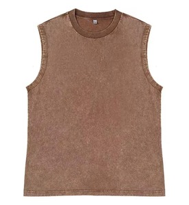 Débardeur à col ras du cou respirant pour hommes Darc Sports Fitness Top Trend Vintage Running Sleeveless Shirts - Product Image 4