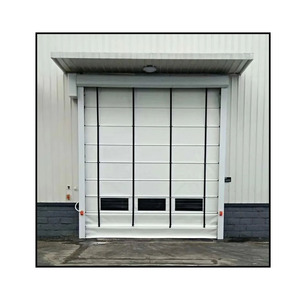 Transport Goods Platform Windproof and Dustproof Safety Electric Fast Stacking Door <strong>PVC</strong> Visible Electric Fast Folding Door - Product Image 2