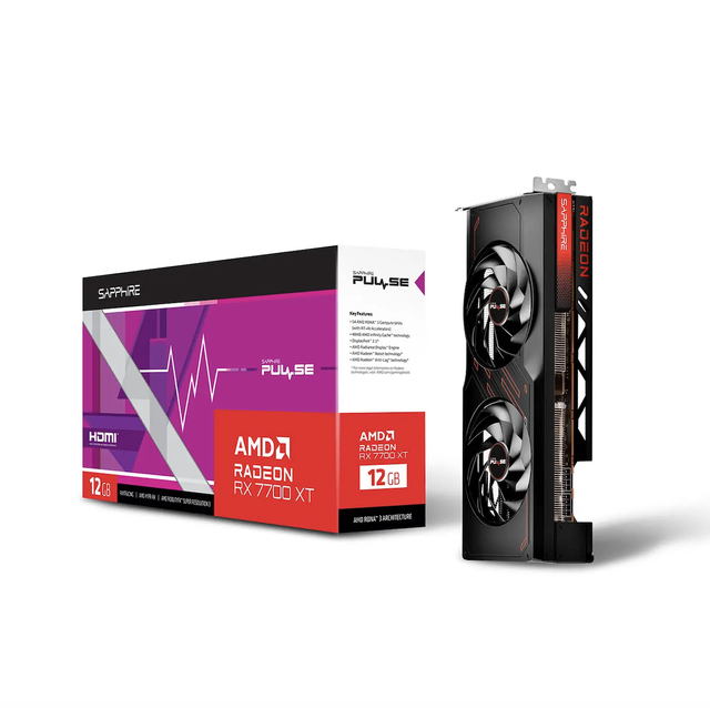 AS-US Gigabyte for MSI Radeon RX 7700 XT 12GB GPU Desktop Gaming PC AMD Independent Video Card GDDR6 PCI Express 3.0 Graphics Ca
