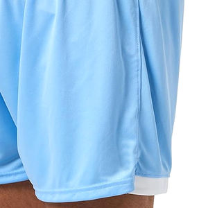 Short d'entraînement double couche pour homme Poches zippées Vêtements de sport actifs pour le sport Fitness Compression Course à pied Écologique Solide - Product Image 5