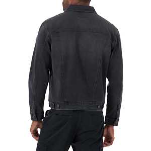 Vestes pour hommes personnalisées hiver broderie patchs veste en jean décontracté chaud camionneur Punk jean manteau veste d'extérieur pour hommes - Product Image 5