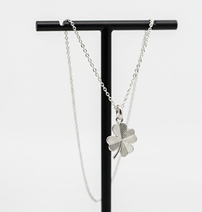 Collier moderne à maillons en or et rhodium et argent 925 minimaliste pendentif mode de haute qualité pour femmes cadeau - Product Image 3