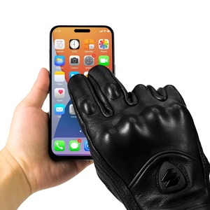 Gants de moto Hommes Femmes Écran tactile Moto Cuir Carbone Cyclisme Hiver Gants Protection Motocross ATV Moto Gants - Product Image 2