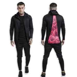 Nueva llegada de los hombres de moda Casual de dos piezas de color sólido chándales de jogging personalizables para hombres - Product Image 3