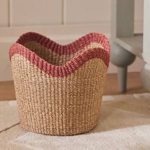 Cesta de Almacenamiento Tejida de Pasto Marino con Asas Festoneadas, Nueva Colección al por Mayor, Ecológica, Multifuncional, Logotipo Personalizado de Vietnam, OEM/ODM - Product Image 4