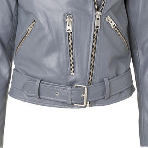 Chaqueta de cuero genuino de primera calidad con diseño elegante Costura duradera Ajuste cómodo. Para ropa informal o formal Talla XS - Product Image 5