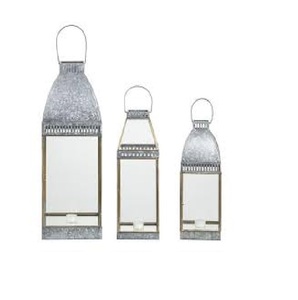 Wall Mounted Rustic Metal Lantern Industrial <b>Black</b> <b>Candle</b> <b>Holder</b> with Wooden Backplate for Home Decor - Product Image 6