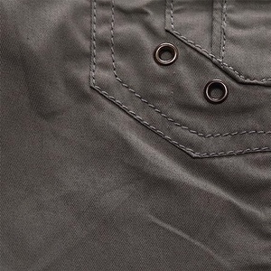 Chemise cargo décontractée pour homme à manches longues, grande taille, 100% coton, respirante, vêtements d'automne pour l'été - Product Image 5