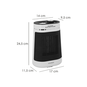 Radiateur soufflant oscillant en céramique de 1000/1500 watts. - Product Image 2
