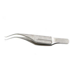 Pinzas Quirúrgicas Oftálmicas de Acero Inoxidable para Córnea, Instrumentos de Arco con Dientes, Juego de Instrumentos de Pinzas Oftálmicas, Reutilizables, Manuales - Product Image 1