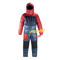 Combinaison de ski d'hiver rembourrée à fermeture éclair, coupe-vent et imperméable, combinaison de ski épaisse et chaude pour homme