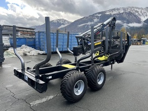 Remolque Forestal con Grúa Aprobado por la CE, Remolque de Madera Resistente para Trabajos Forestales - Product Image 4