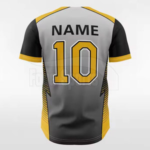 Directo de fábrica nuevo estilo hombres manga corta béisbol Jersey transpirable deporte desgaste impreso hecho Jersey - Product Image 4