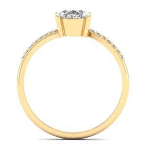 Bague en argent sterling 925 de qualité supérieure, taille ovale, 1,3 carat, moissanite, pour femmes, bagues de fiançailles solitaires de luxe, prix d'usine REYES - Product Image 4