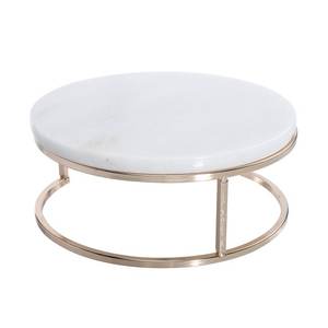 Soporte de pastel de metal con tapa de mármol para decoración del banquete de boda - Product Image 5