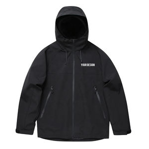 Veste coupe-vent légère et écologique pour hommes, imperméable, en nylon respirant, avec coque souple, pour la pêche et la randonnée, avec col montant sur le devant - Product Image 1