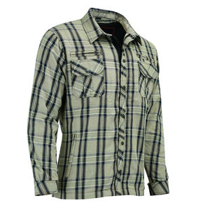Mens Motorcycle Kevlar Protection Shirt CE Approved Reinforced <b>Biker</b> Moto Flannel Shirt Armored Riding <b>Jacket</b> Welding - Product Image 1