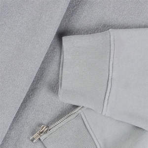 Sweat à capuche zippé et épais pour homme, personnalisable, 500g/m2, double couche, 100% coton, teint uni pour l'hiver - Product Image 5