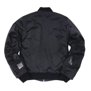 Chaqueta Bomber de Satén Personalizada de Alta Calidad para Hombre - Estilo Urbano de Invierno con Logotipo Frontal, Transpirable y de Secado Rápido - Product Image 4