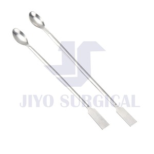 Espátula de laboratorio de acero inoxidable, superventas, Micro muestreo, 11cm, cuchara de cuchara, mezcla de doble extremo, aprobado por CE - Product Image 2
