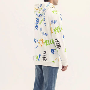 เสื้อฮู้ดแบบสวมหัวของผู้ชายเสื้อฮู้ดดี้แบบกำหนดเองได้สไตล์สตรีทไซส์ใหญ่พิเศษย้อมเรียบสำหรับฤดูหนาวขายส่ง2025 - Product Image 2