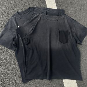 เสื้อยืดผู้ชายทรงหลวมแบบดรอปโชว์เดอร์ ผ้าเจอร์ซีย์เนื้อนุ่ม น้ำหนักเบา 230 กรัม ผ้าฝ้าย 100% คุณภาพสูง ฟอกสีสไตล์วินเทจ - Product Image 1