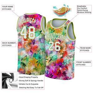 Camiseta de baloncesto de talla grande para hombre al mejor precio, camiseta de equipo de entrenamiento personalizada con sublimación completa, ropa de baloncesto de secado rápido - Product Image 4