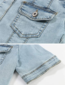 2024 vente en gros sur mesure femmes veste en jean tricotée régulière automne hiver respirant coton écologique - Product Image 5