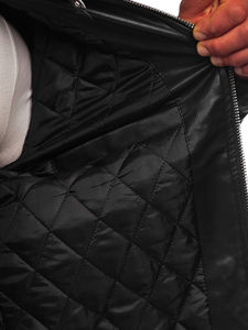 แจ็คเก็ตหนังแท้สำหรับผู้ชายขายส่ง คุณภาพสูงสำหรับนักขี่มอเตอร์ไซค์ - Product Image 5