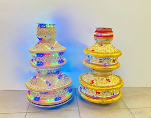 Brocart traditionnel lourd et décoratif Jago pour la décoration de mariage punjabi, cérémonie Haldi, mariage indien pakistanais punjabi sikh - Product Image 5