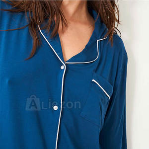 Long Sleeve Sleepwear for <b>Women</b> Lightweight Sleepwear Sets Quick Dry Comfortable Sleepwear - Product Image 4