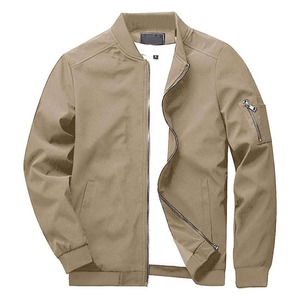 High Street OEM Men's Winter Letterman <b>Baseball</b> <b>Bomber</b> <b>Jacket</b> Canvas Stand Collar 100% Polyester Breathable Zipper New - Product Image 2