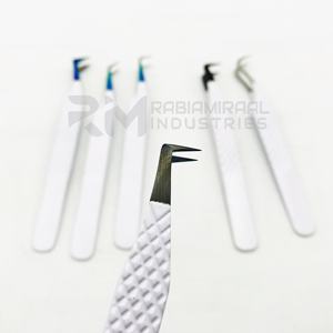 RMI, producto de la mejor calidad, punta de Plasma múltiple personalizada y Punta de Plasma negra y pinzas para pestañas de Color recubiertas de polvo blanco, juego de 6 uds. - Product Image 6