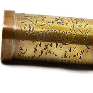 Mini telescopio náutico de estilo victoriano antiguo náutico, catalejo pirata de latón con impresión de huecograbado, telescopio de latón grabado - Product Image 5