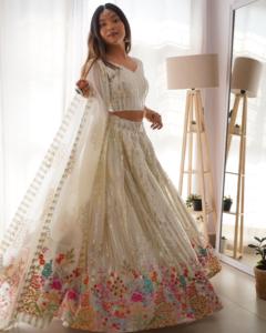 Lehnga choli ชุดเจ้าสาวสำหรับเด็กผู้หญิงชุดปาร์ตี้งานแต่งงาน2023อินเดีย
