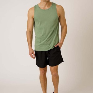 Débardeurs en coton/polyester à col rond pour hommes - Product Image 1