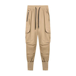 2024 le plus populaire couleur unie coton hommes pantalons décontractés mode hommes mince cargo pantalon 6 poches cargo pantalon pour hommes - Product Image 2