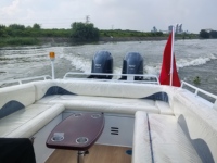 Akıllı 7.3m 24ft Kaynaklı Alüminyum Dıştan Takma Motorlu Balıkçı Teknesi-Yüksek Performanslı Derin V Spor Yat Yüksek Güçlü Otonom Yapay Zeka Sürüşlü