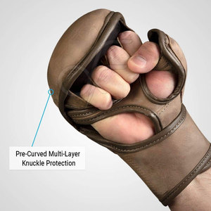 ถุงมือ MMA ดีไซน์ล่าสุด สำหรับฝึกซ้อมและแข่งขัน ทำจากหนังคุณภาพสูง สำหรับเยาวชน - Product Image 3