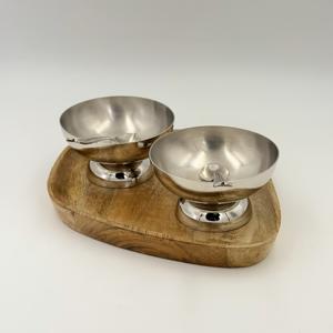 Tazón de Postre de Acero Inoxidable de la Mejor Calidad con Cuchara y Bandeja, Tazón para Fideos, Vajilla, Tazón para Comida para el Hogar, Fiestas y Restaurantes - Product Image 2