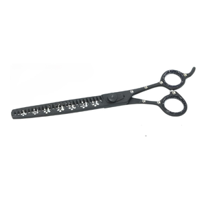 Ciseaux de toilettage professionnels en acier inoxydable de haute qualité pour chiens ciseaux droits Chunker ciseaux de cisaillement de coupe de poils d'animaux de compagnie - Product Image 5