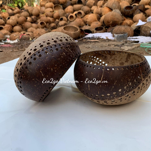 Candelabro de coco 100% Natural, soporte para Vela, hecho en Vietnam - Product Image 3