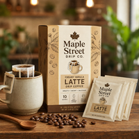 Coffrets cadeaux AT PACK de sachets de café individuels avec boîte imprimée pour les cafés, les torréfacteurs et les cadeaux haut de gamme